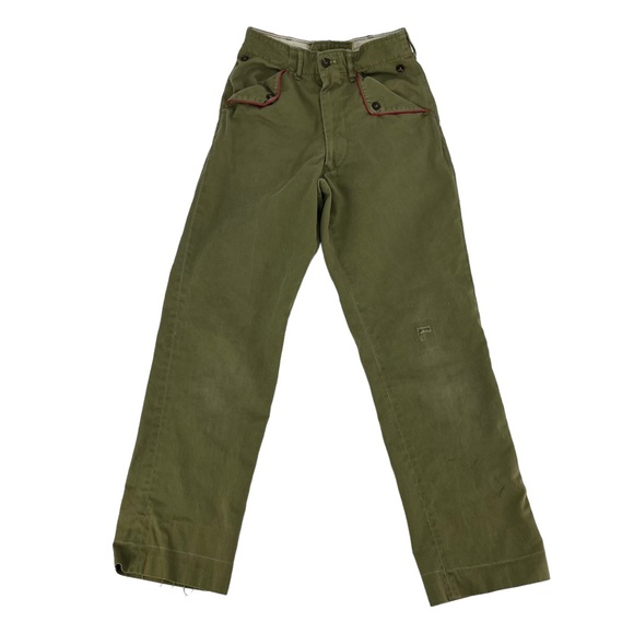 Boys Scouts Of America Pants Youth 22x27 Olive Green Scout Hiking Adventure‎ - Picture 1 of 8
